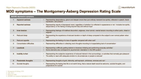 Major Depressive Disorder – Definitions and Diagnosis – slide 8
